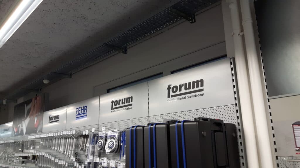 Beschriftung Verkaufsregale Fehr Braunwalder AG